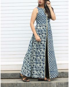 buy long Kurtis with front cut online